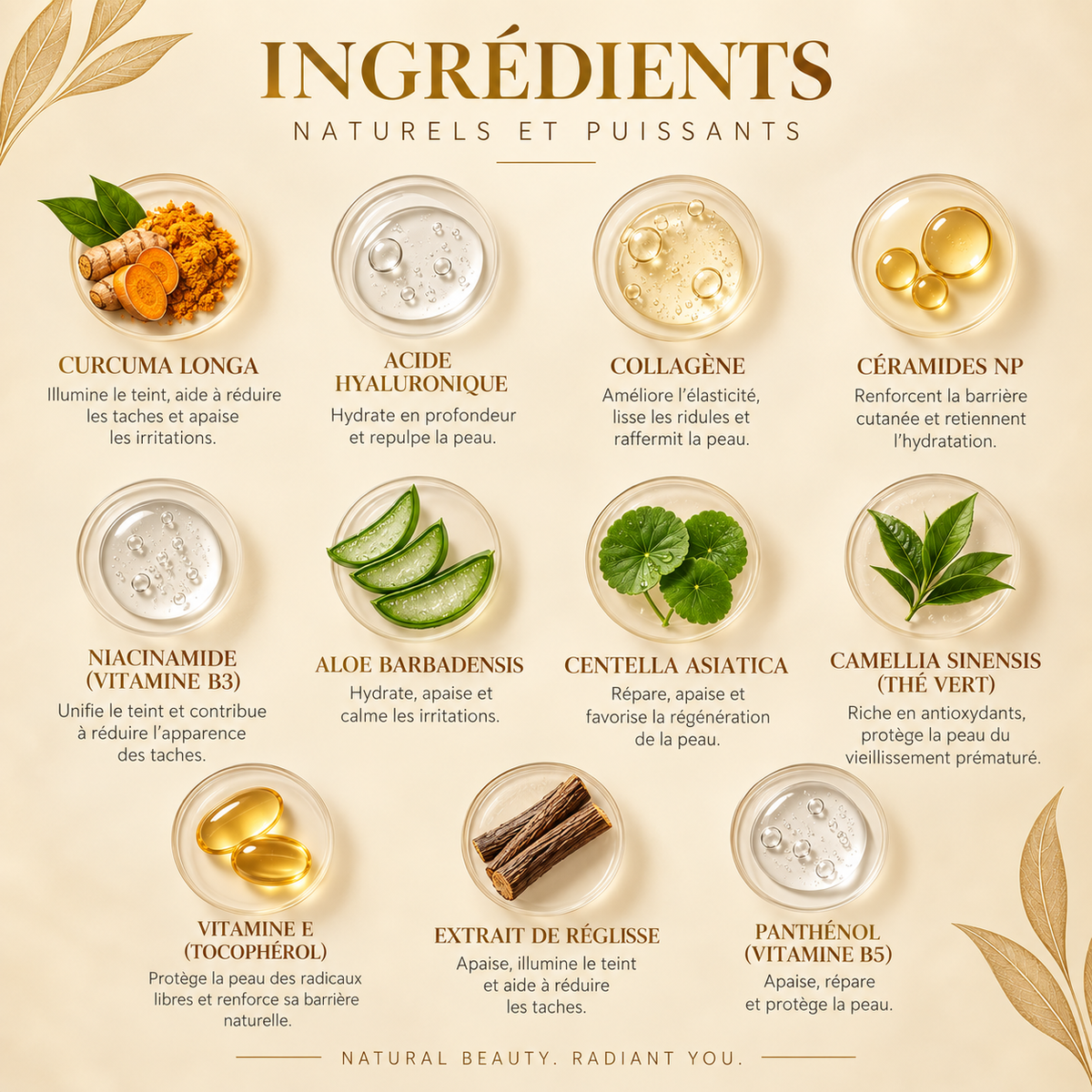 Sérum anti-taches repulpant au Curcuma